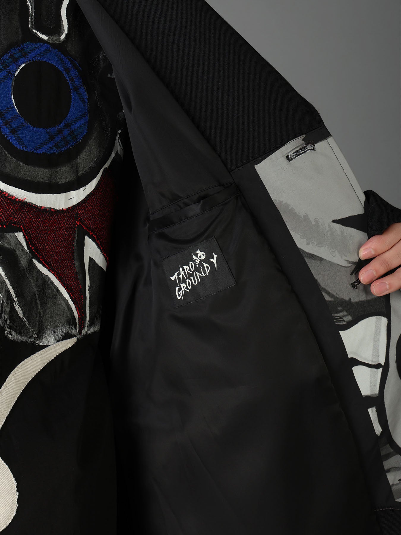 Ground Y×Taro Okamoto Mixed-Media Composition Jacket ”Seaside
