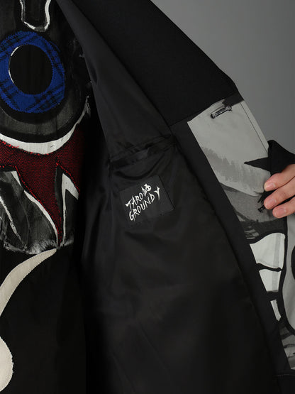 Ground Y×Taro Okamoto Mixed-Media Composition Jacket ”Seaside”