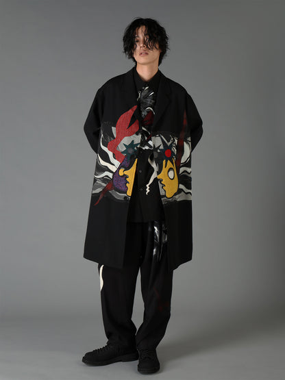 Ground Y×Taro Okamoto Mixed-Media Composition Jacket ”Seaside”