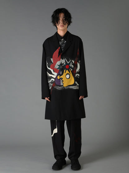 Ground Y×Taro Okamoto Mixed-Media Composition Jacket ”Seaside”