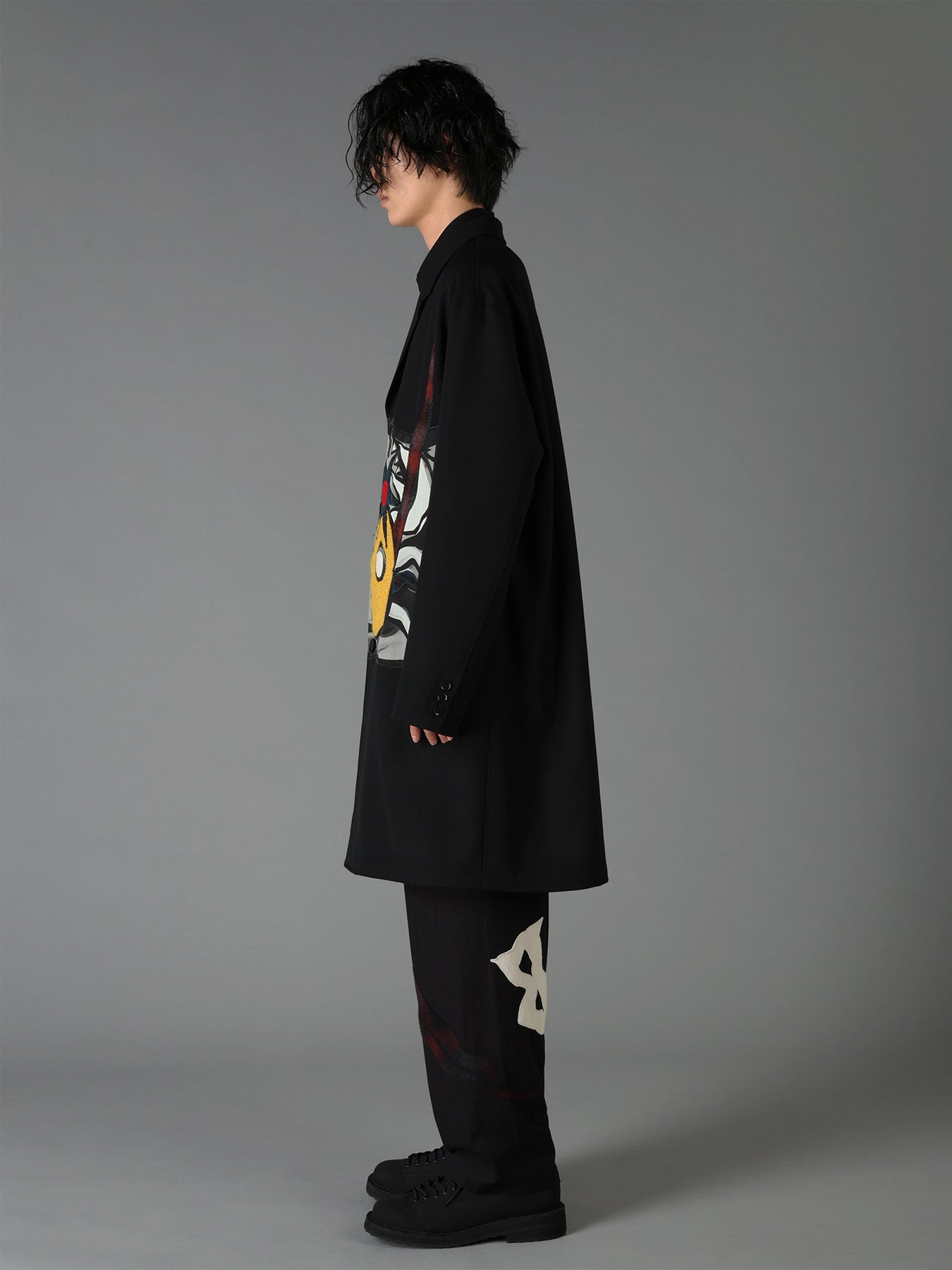 Ground Y×Taro Okamoto Mixed-Media Composition Jacket ”Seaside”