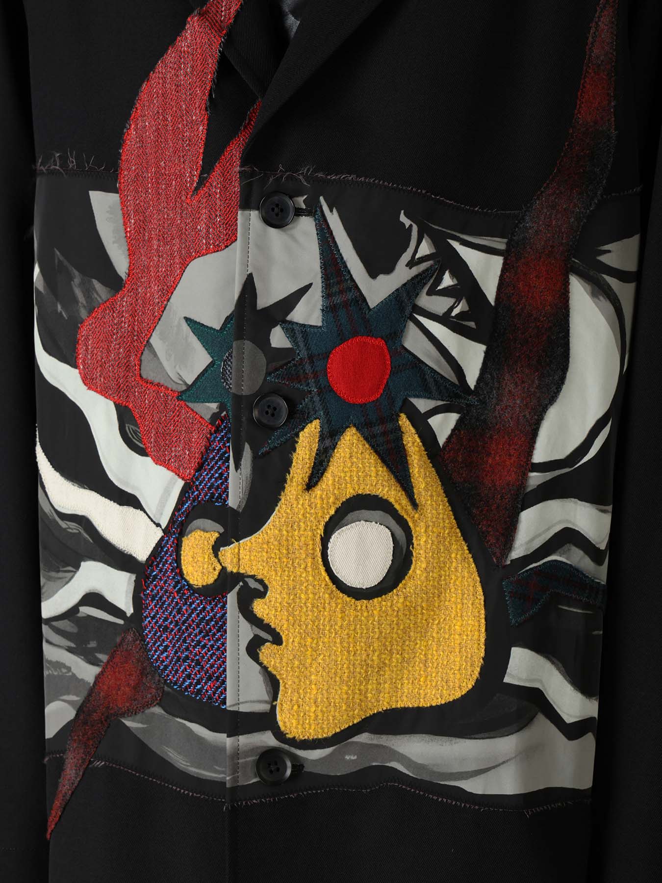 Ground Y×Taro Okamoto Mixed-Media Composition Jacket ”Seaside”