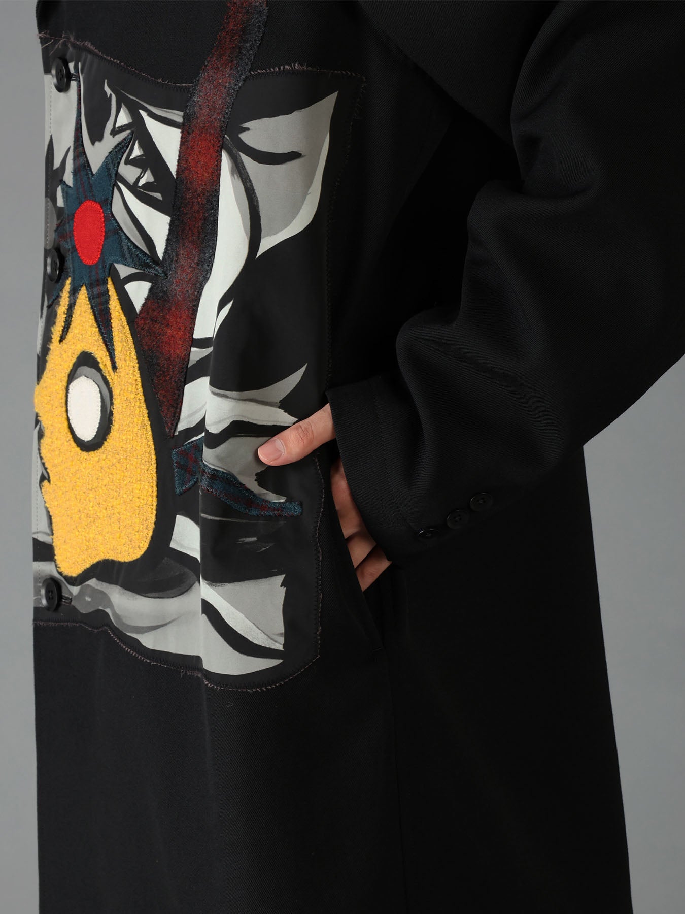 Ground Y×Taro Okamoto Mixed-Media Composition Jacket ”Seaside