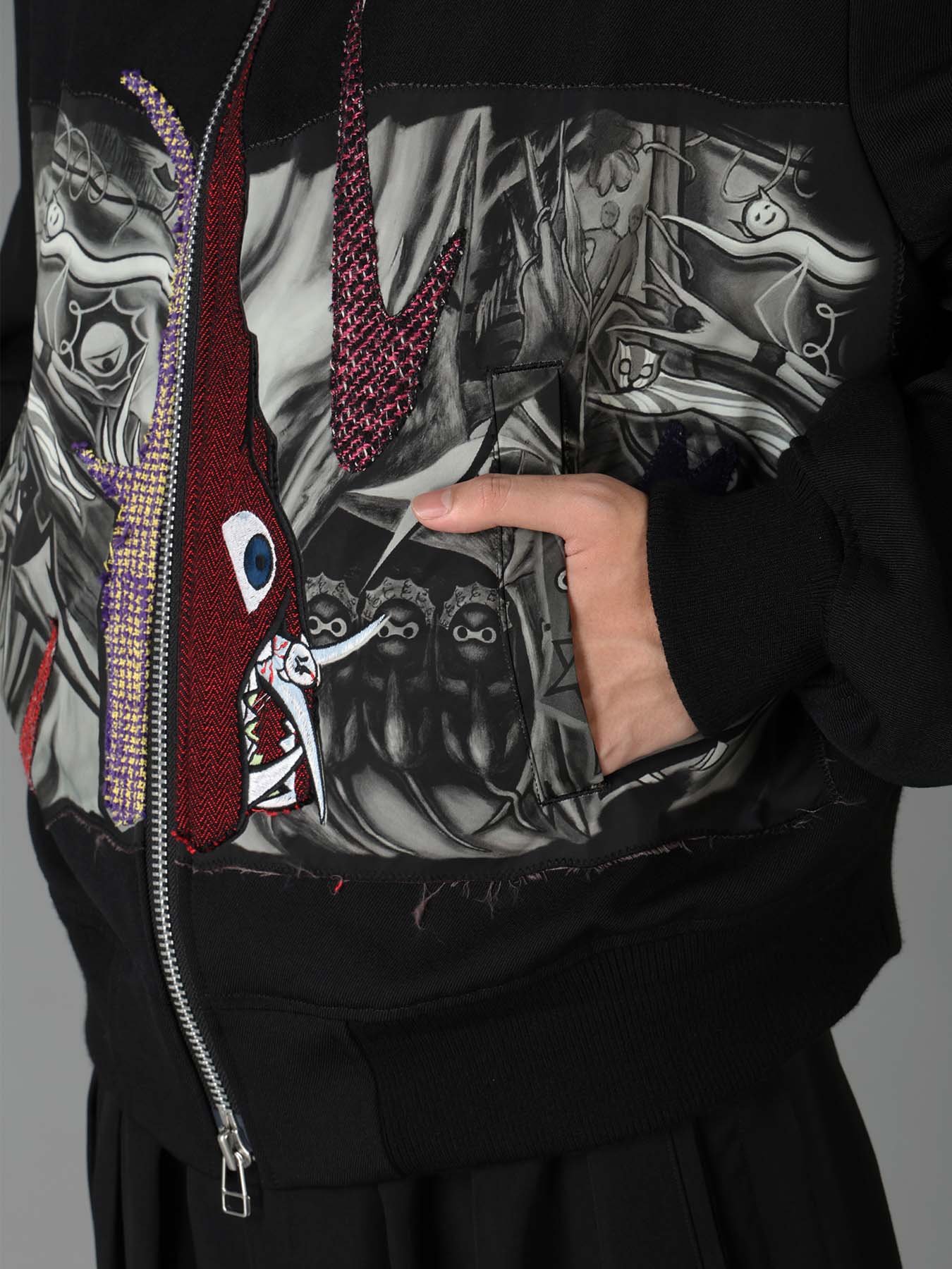 Ground Y×Taro Okamoto Mixed-Media Composition Blouson ”The Law of the Jungle”