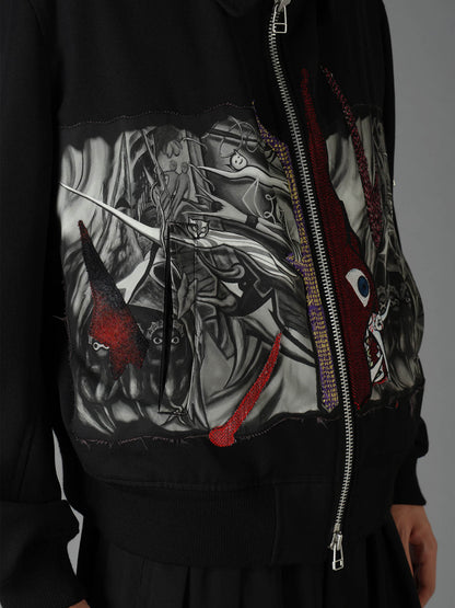 Ground Y×Taro Okamoto Mixed-Media Composition Blouson ”The Law of the Jungle”