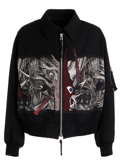 Ground Y×Taro Okamoto Mixed-Media Composition Blouson ”The Law of the Jungle”