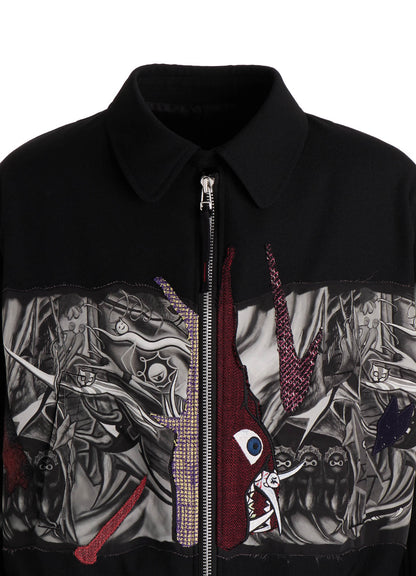Ground Y×Taro Okamoto Mixed-Media Composition Blouson ”The Law of the Jungle”
