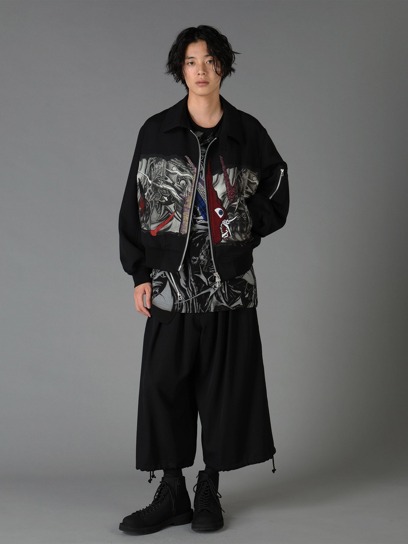 Ground Y×Taro Okamoto Mixed-Media Composition Blouson ”The Law of the Jungle”