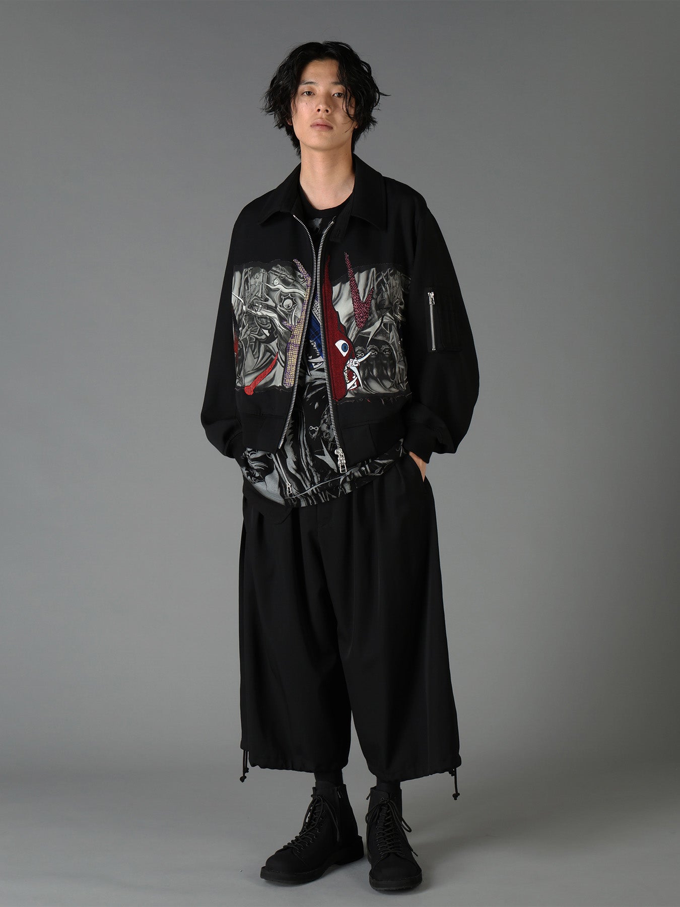 Ground Y×Taro Okamoto Mixed-Media Composition Blouson ”The Law of the Jungle”
