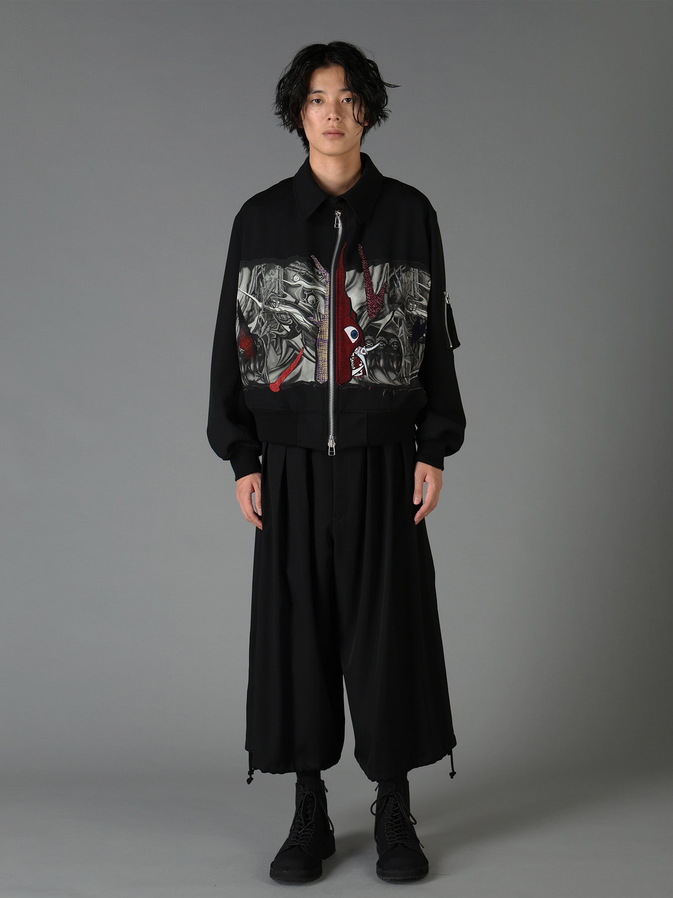 Ground Y×Taro Okamoto Mixed-Media Composition Blouson ”The Law of the Jungle”