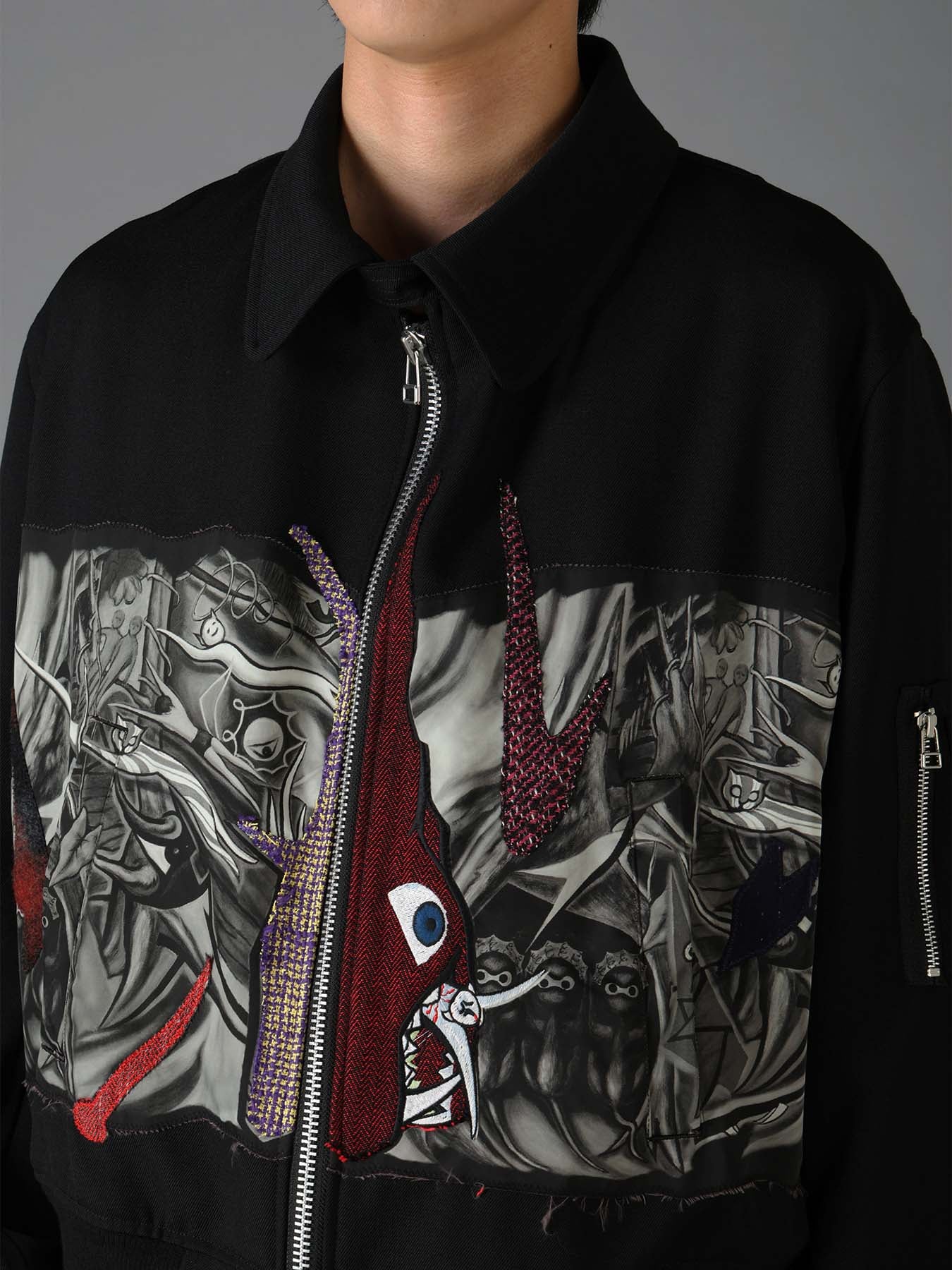 Ground Y×Taro Okamoto Mixed-Media Composition Blouson ”The Law of the Jungle”