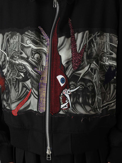 Ground Y×Taro Okamoto Mixed-Media Composition Blouson ”The Law of the Jungle”