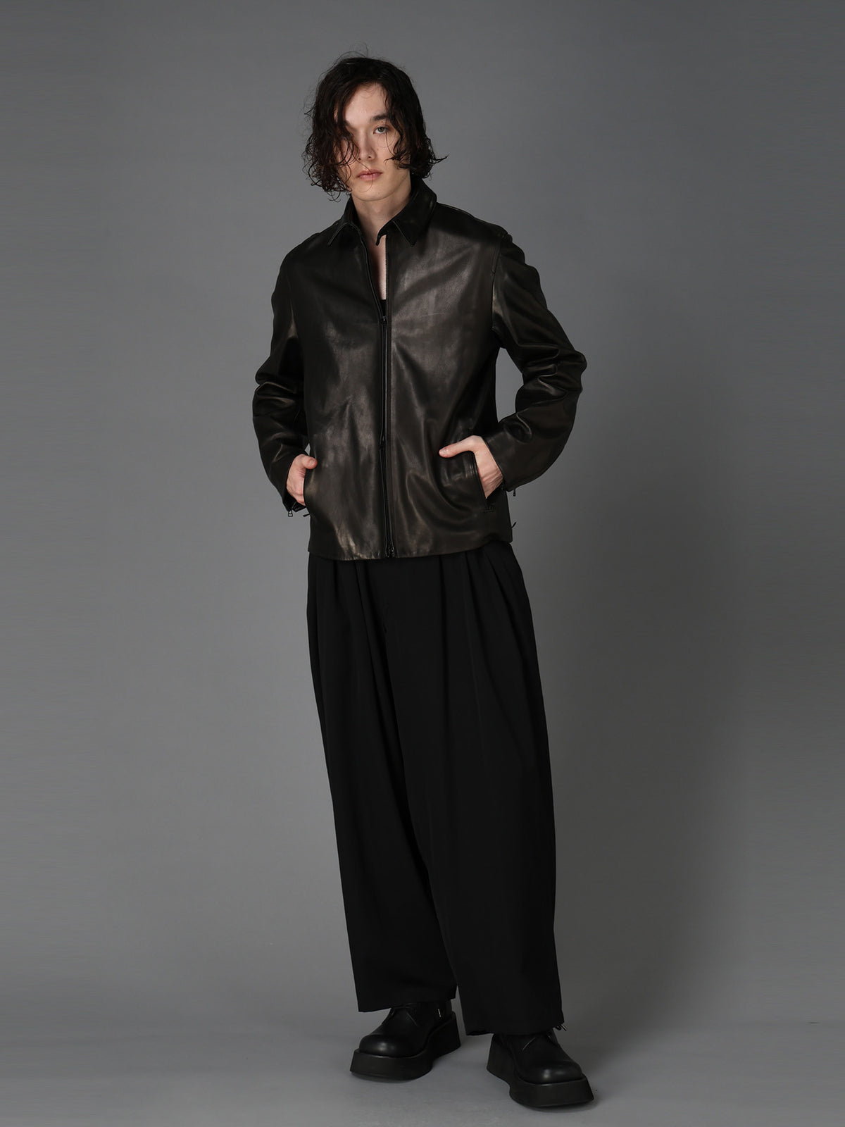 DC SUPER-VILLAINS "THE JOKER" LEATHER JACKET