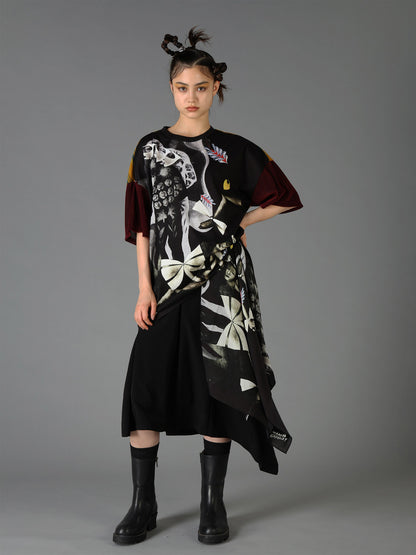 Ground Y×Taro Okamoto Graphic-print scarf Collage Type:A