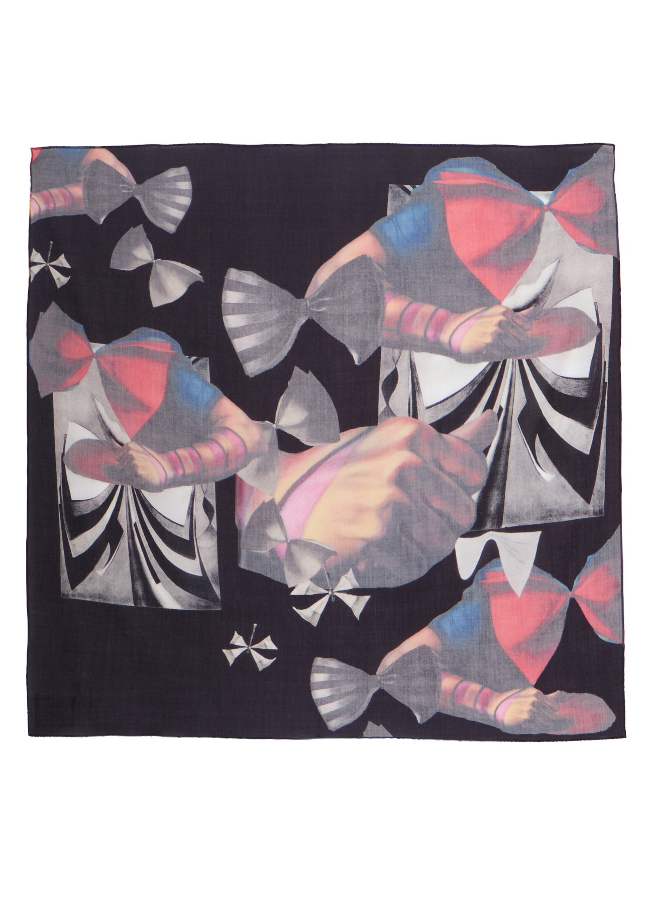 y.okamoto  版画 Ground Y×Taro Okamoto Graphic-print scarf Collage Type:B – THE