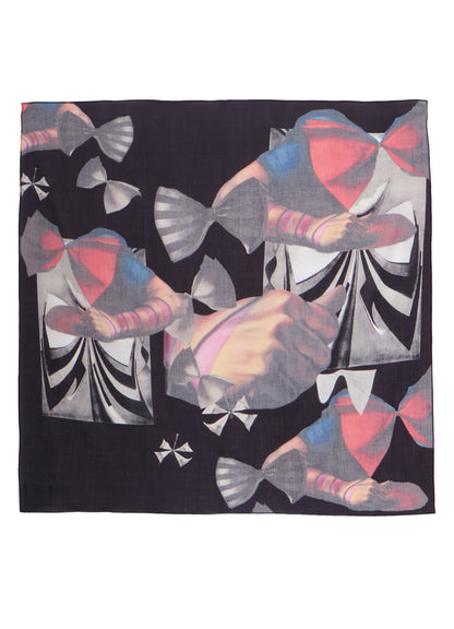 Ground Y×Taro Okamoto Graphic-print scarf Collage Type:B