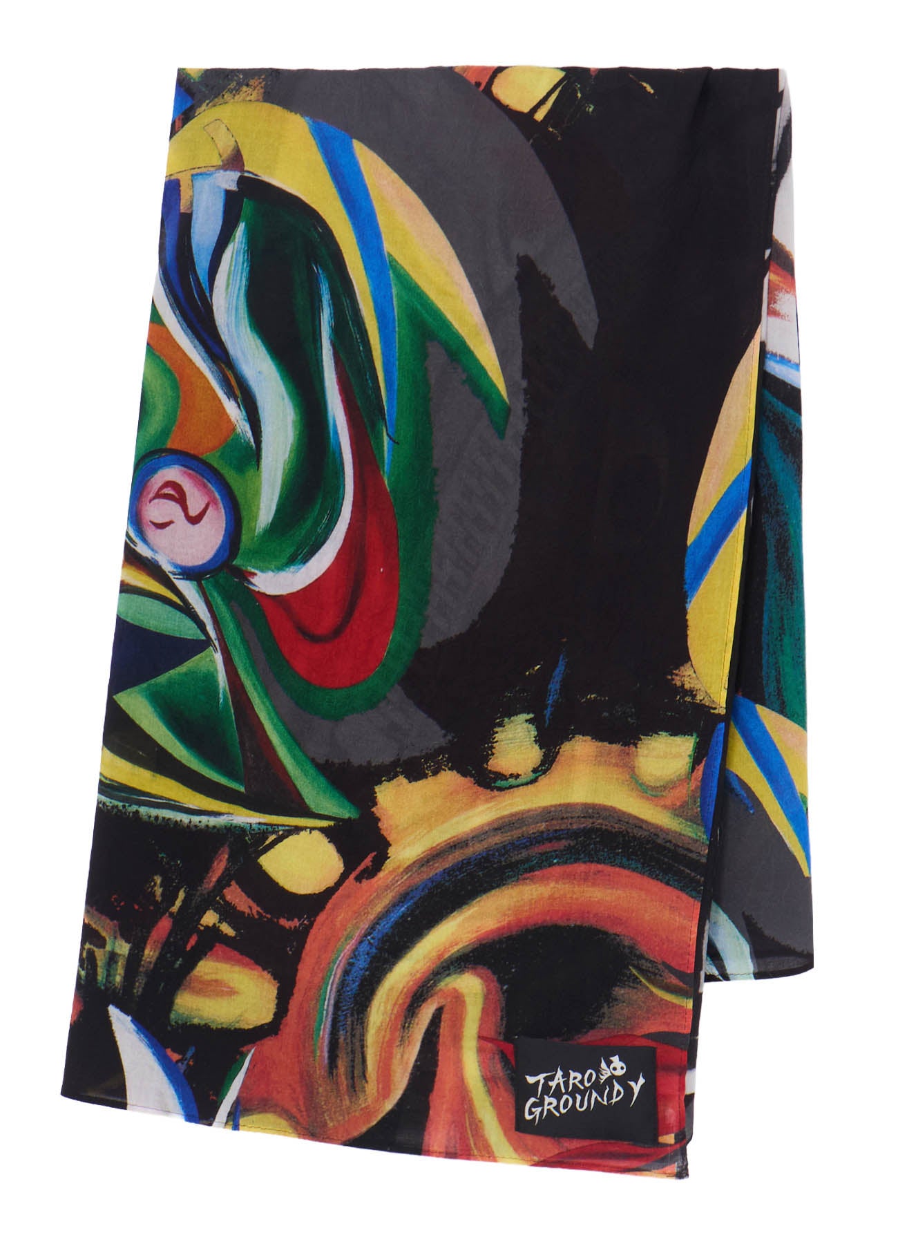Ground Y×Taro Okamoto Graphic-print scarf Collage Type:C
