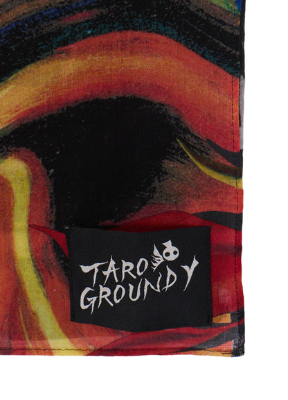 Ground Y×Taro Okamoto Graphic-print scarf Collage Type:C