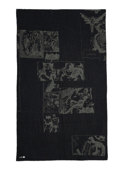DC SUPER-VILLAINS COLLAGE PRINT WOOL STOLE
