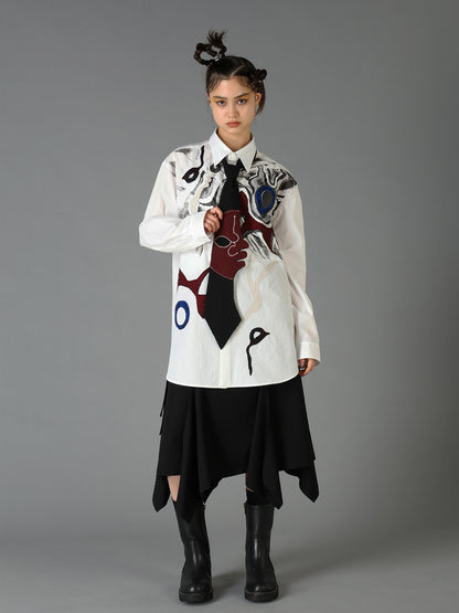 Ground Y×Taro Okamoto Skinny scarf "Tower of the sun”