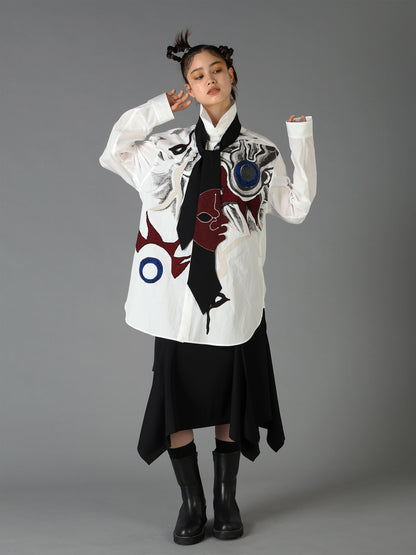 Ground Y×Taro Okamoto Skinny scarf "Tower of the sun”