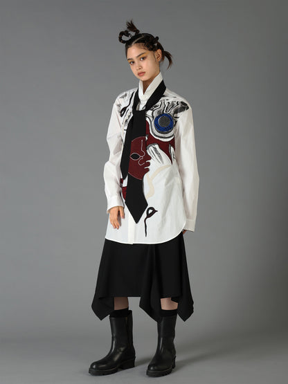 Ground Y×Taro Okamoto Skinny scarf "Tower of the sun”