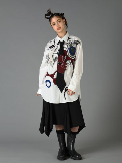 Ground Y×Taro Okamoto Skinny scarf "Tower of the sun”