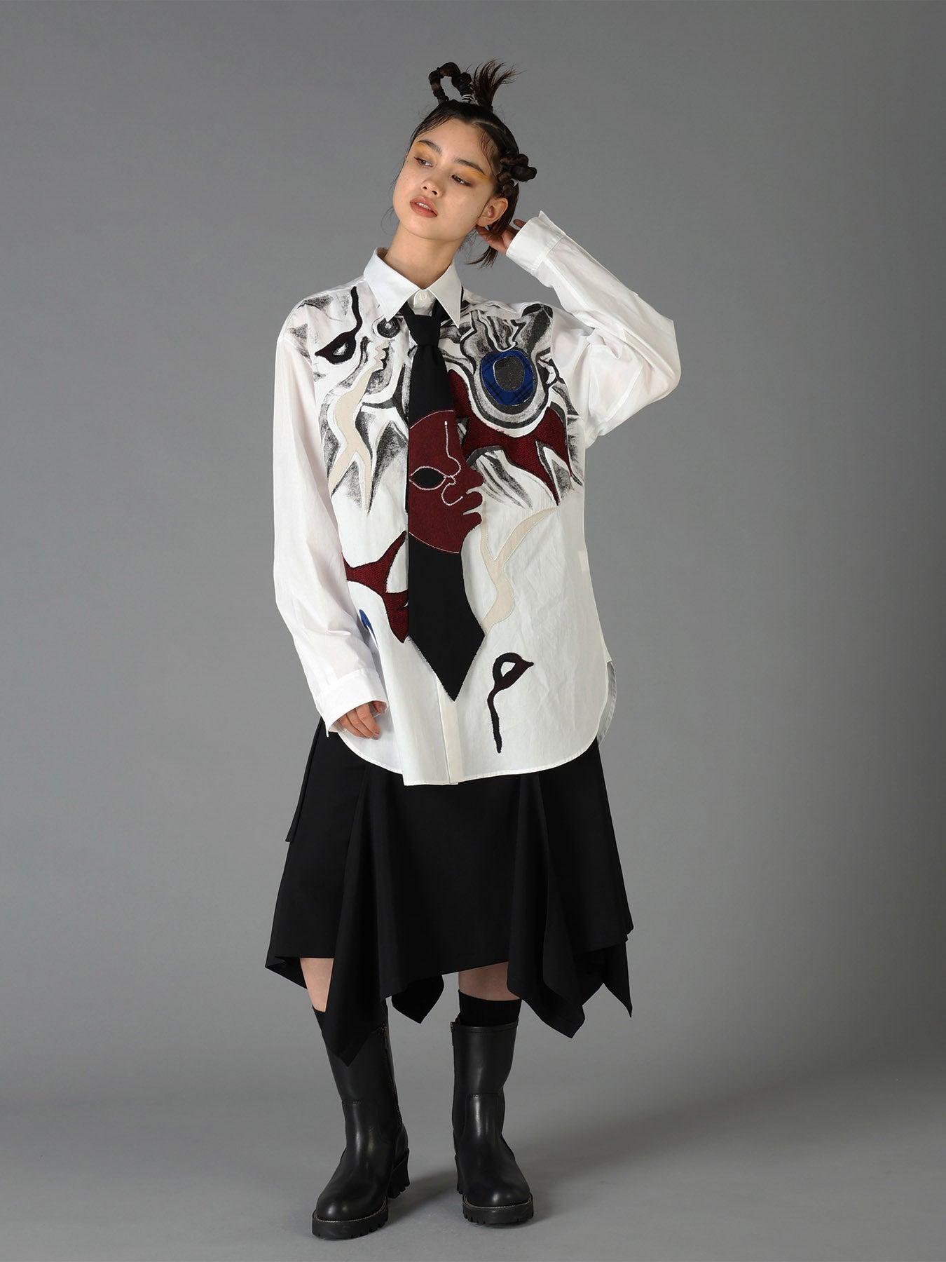 Ground Y×Taro Okamoto Skinny scarf "Tower of the sun”