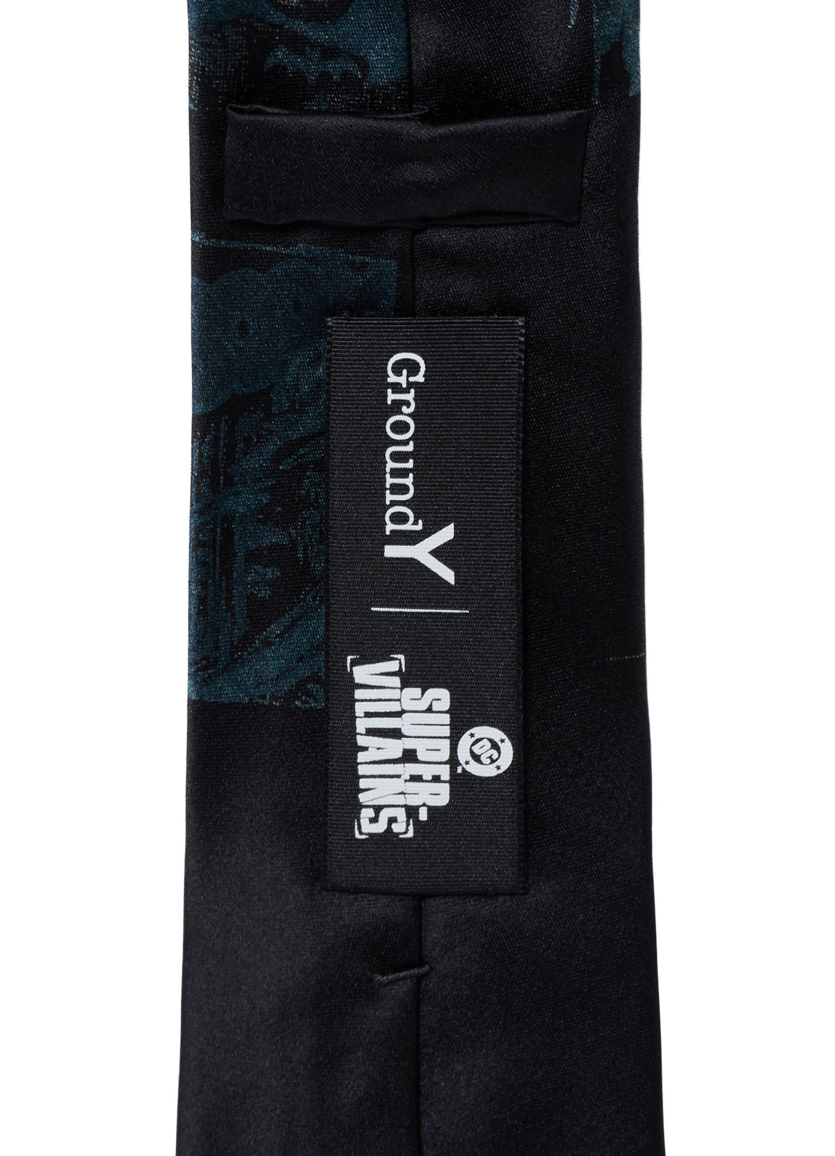DC SUPER-VILLAINS COLLAGE PRINT SILK TIE