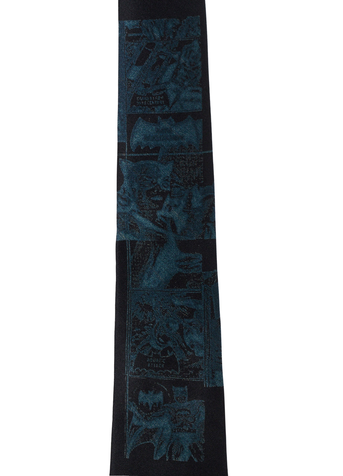DC SUPER-VILLAINS COLLAGE PRINT SILK TIE