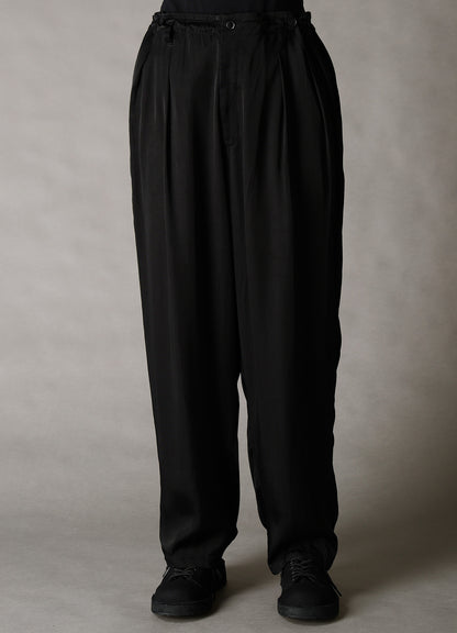 CUPRO FIBRIL TWILL 2-TUCK PANTS