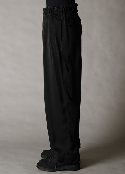 CUPRO FIBRIL TWILL 2-TUCK PANTS