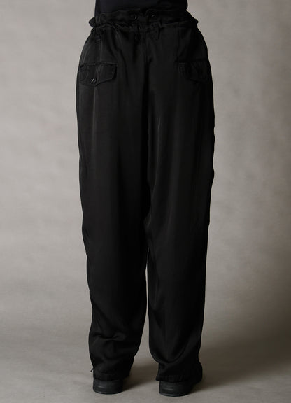 CUPRO FIBRIL TWILL 2-TUCK PANTS