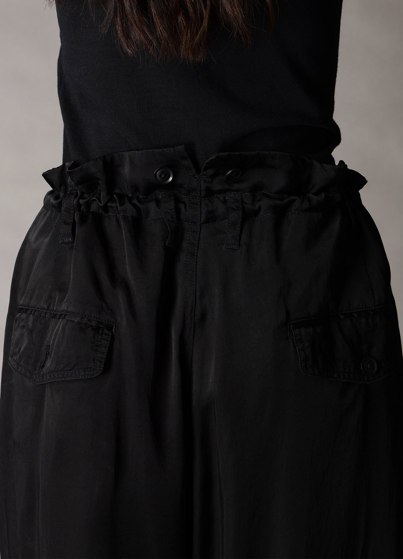 CUPRO FIBRIL TWILL 2-TUCK PANTS
