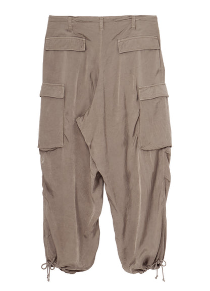 CUPRO FIBRIL TWILL HEM RIB PANTS