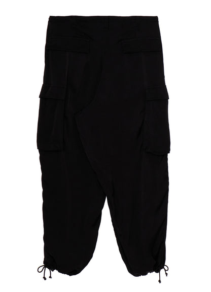 CUPRO FIBRIL TWILL HEM RIB PANTS