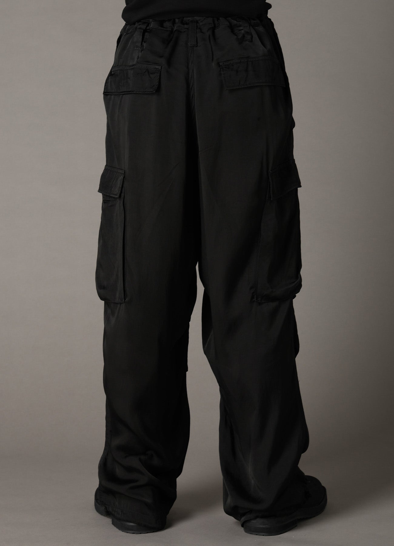 CUPRO FIBRIL TWILL HEM RIB PANTS