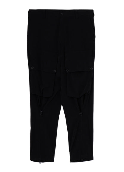 CREPE de CHINE ZIPPER JODHPURS CARGO PANTS