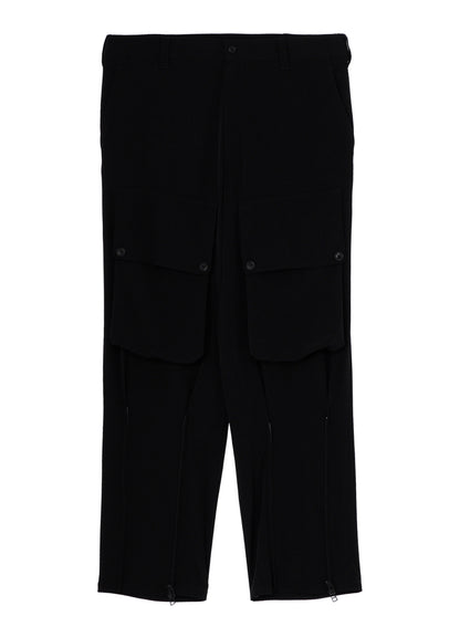 CREPE de CHINE ZIPPER JODHPURS CARGO PANTS