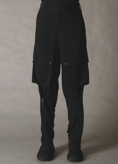 CREPE de CHINE ZIPPER JODHPURS CARGO PANTS