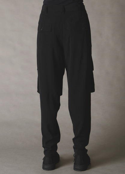 CREPE de CHINE ZIPPER JODHPURS CARGO PANTS