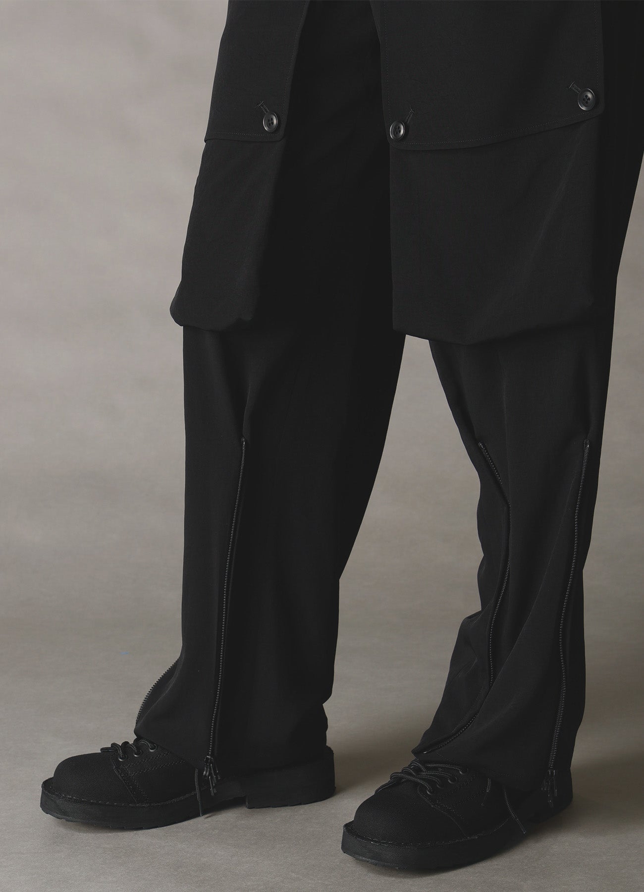 CREPE de CHINE ZIPPER JODHPURS CARGO PANTS