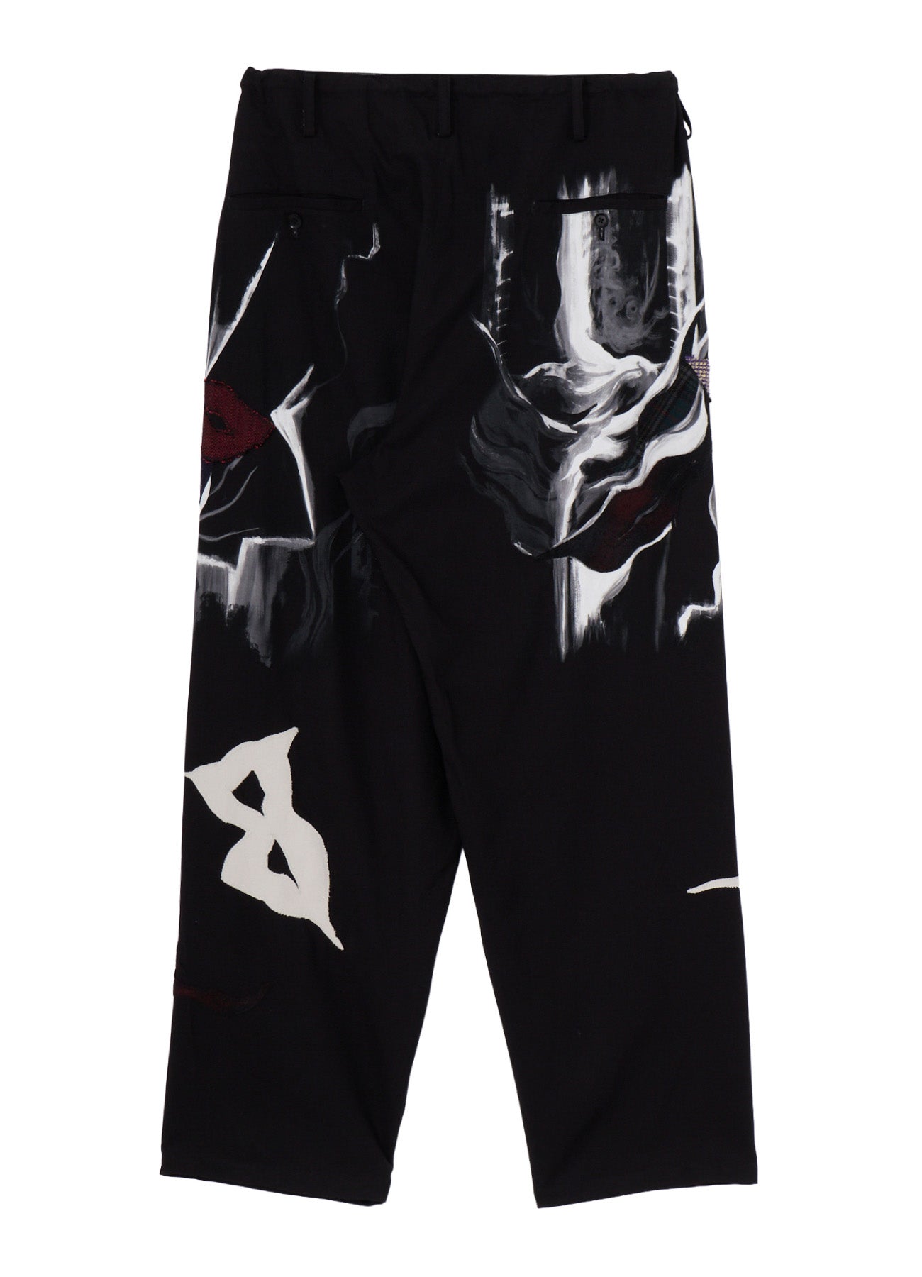 Ground Y×Taro Okamoto Mixed-Media Composition Pants”Black Face”