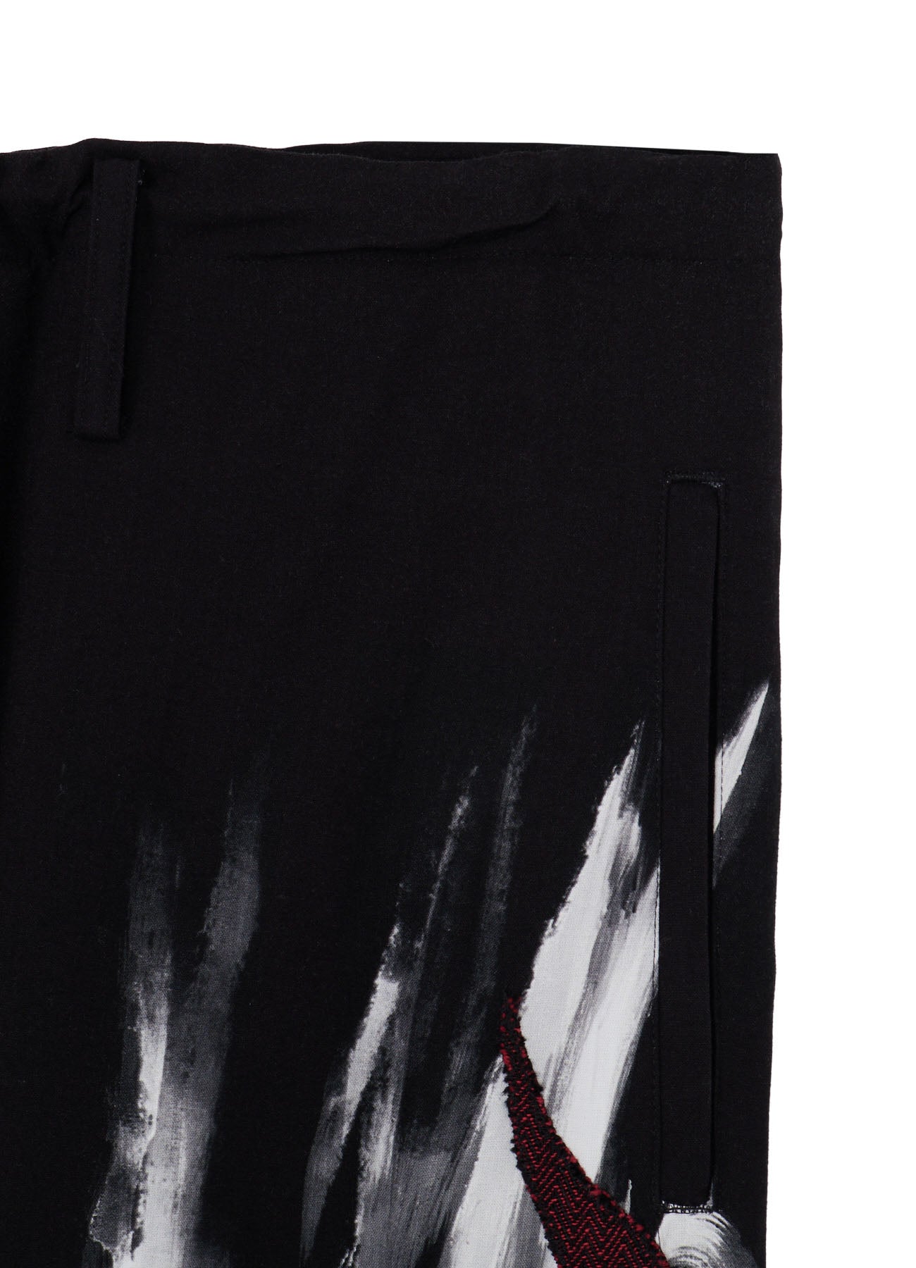 Ground Y×Taro Okamoto Mixed-Media Composition Pants”Black Face”