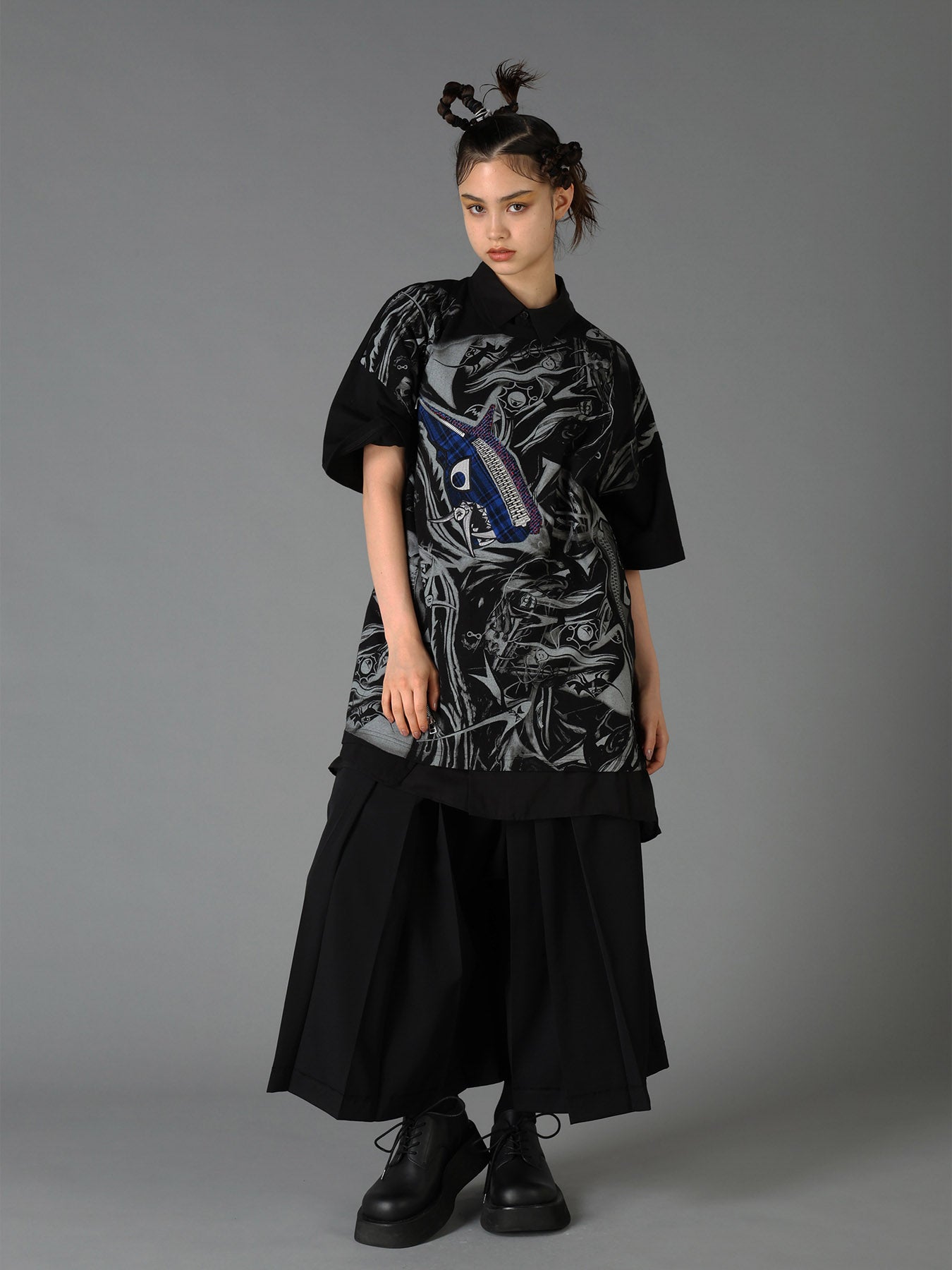 Ground Y×Taro Okamoto Mixed-Media Composition T-shirts ”The Law of the Jungle”