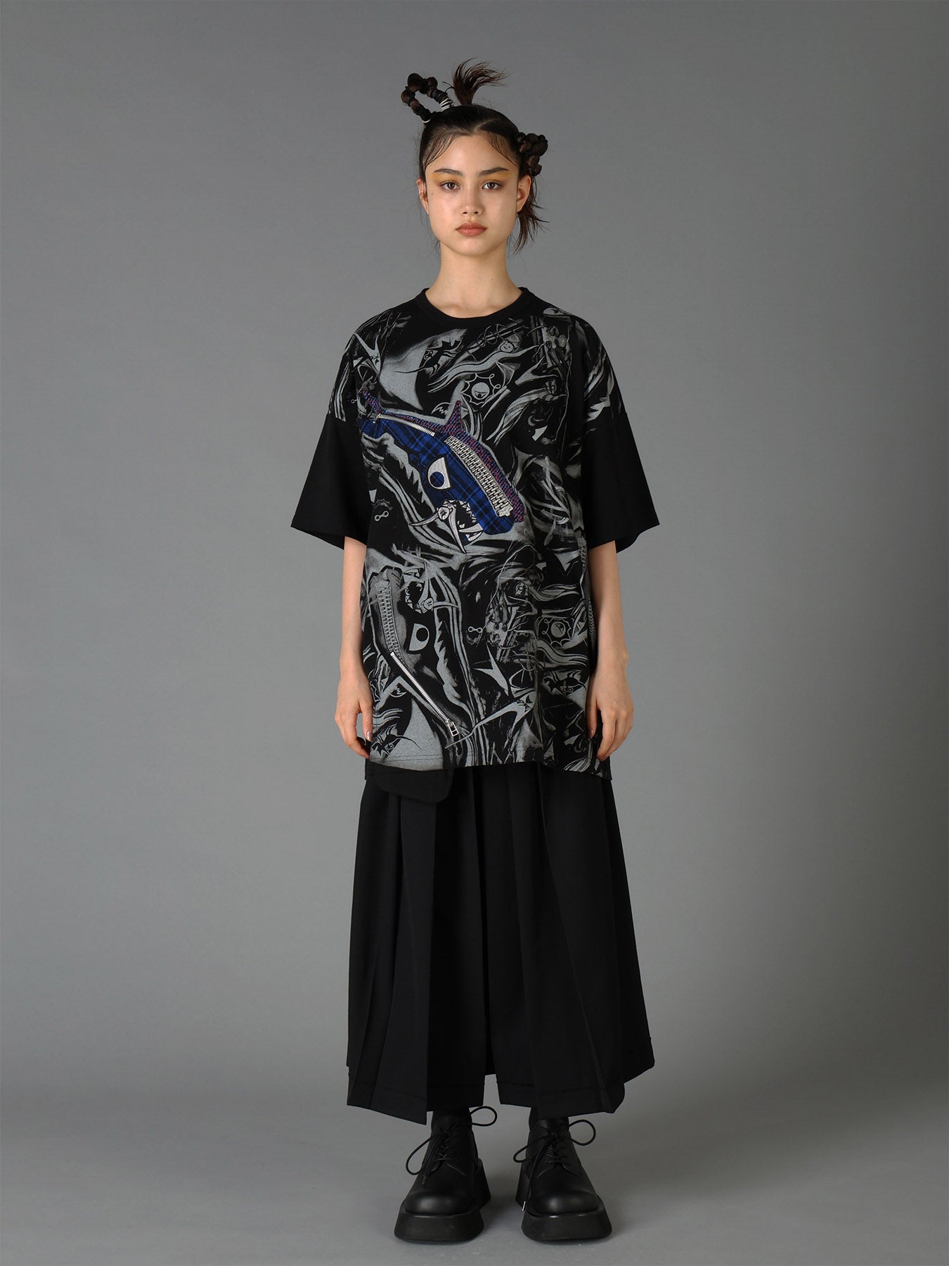 Ground Y×Taro Okamoto Mixed-Media Composition T-shirts ”The Law of