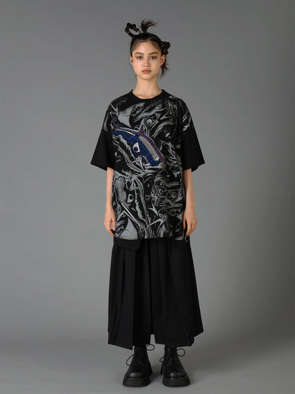 Ground Y×Taro Okamoto Mixed-Media Composition T-shirts ”The Law of the Jungle”