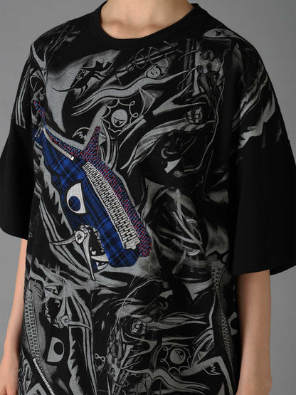 Ground Y×Taro Okamoto Mixed-Media Composition T-shirts ”The Law of the Jungle”