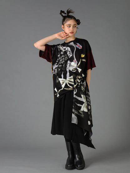 Ground Y×Taro Okamoto Patchwork T-shirts Collage Type:A