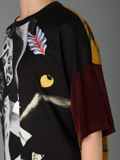 Ground Y×Taro Okamoto Patchwork T-shirts Collage Type:A